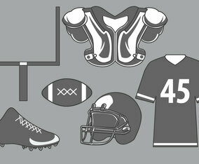 Football Equipment Vector