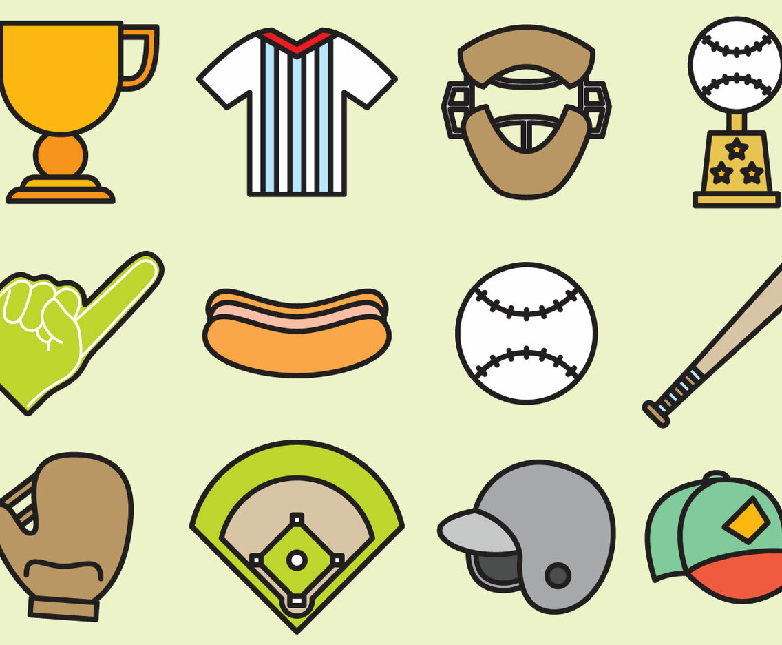 Cute Baseball Icons