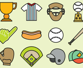 Cute Baseball Icons