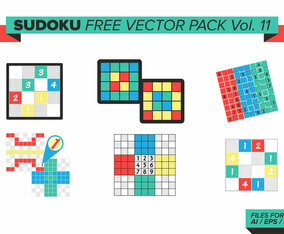 Sudoku Free Vector Pack Vol. 11