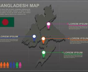 Free Bangladesh Map Infography