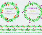Free Vector Hand Drawn Watercolor Thyme Frames