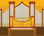 Pipe Organ Vector illustration