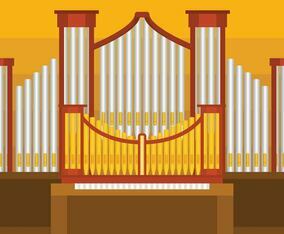 Pipe Organ Vector illustration