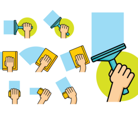 Vector Hand Wipe Icon