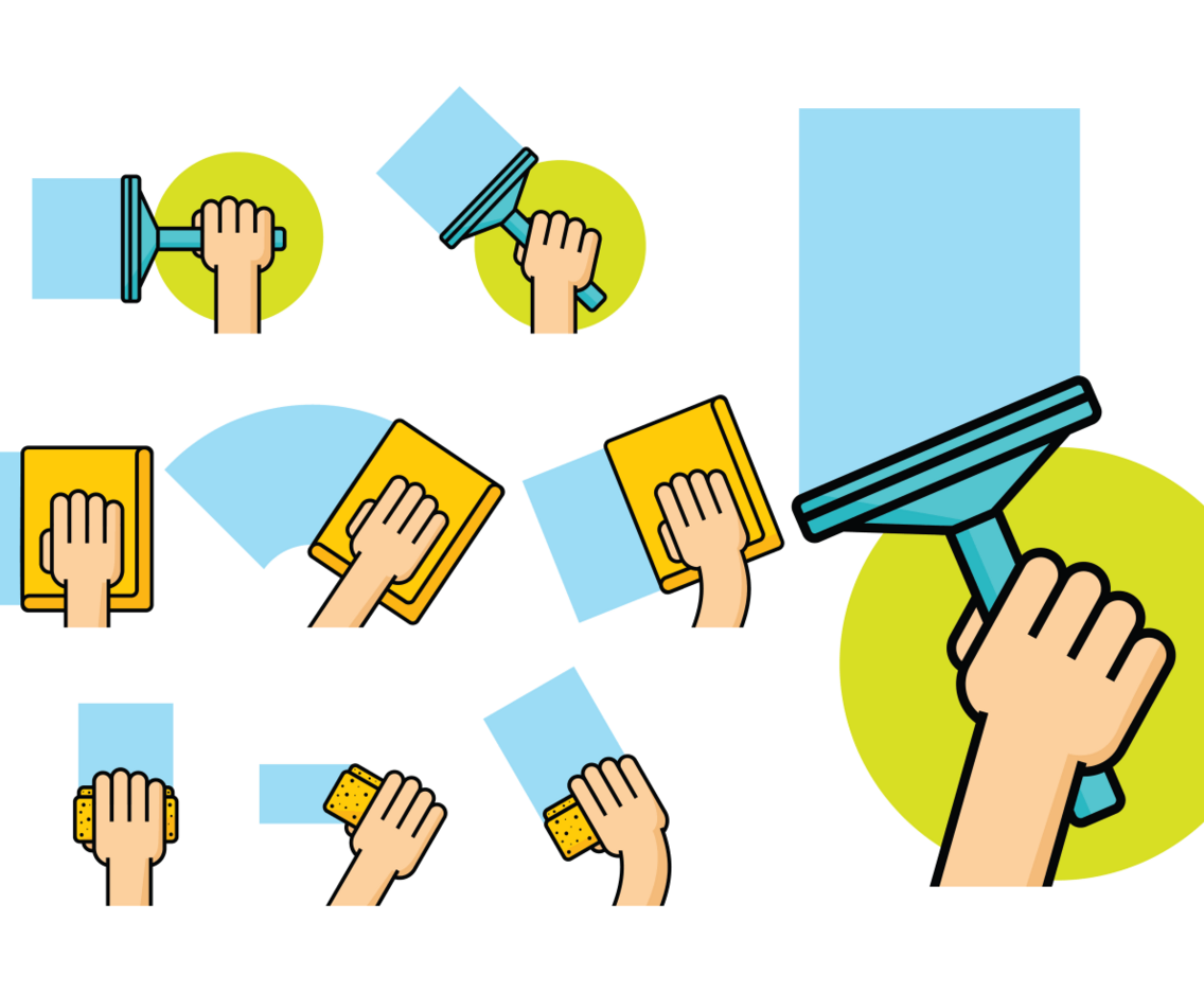 Vector Hand Wipe Icon