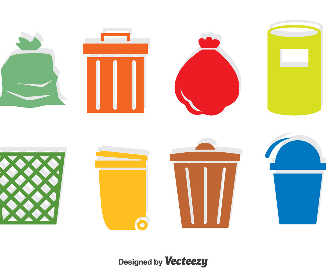 Garbage Icons Vector