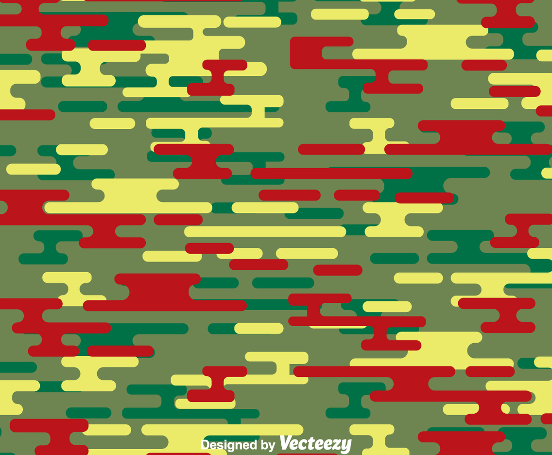 Green And Red Camouflage Pattern