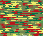 Green And Red Camouflage Pattern