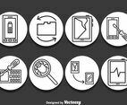 Smartphone Repair Icons Vector