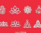 Yoga Meditation Symbol Vector