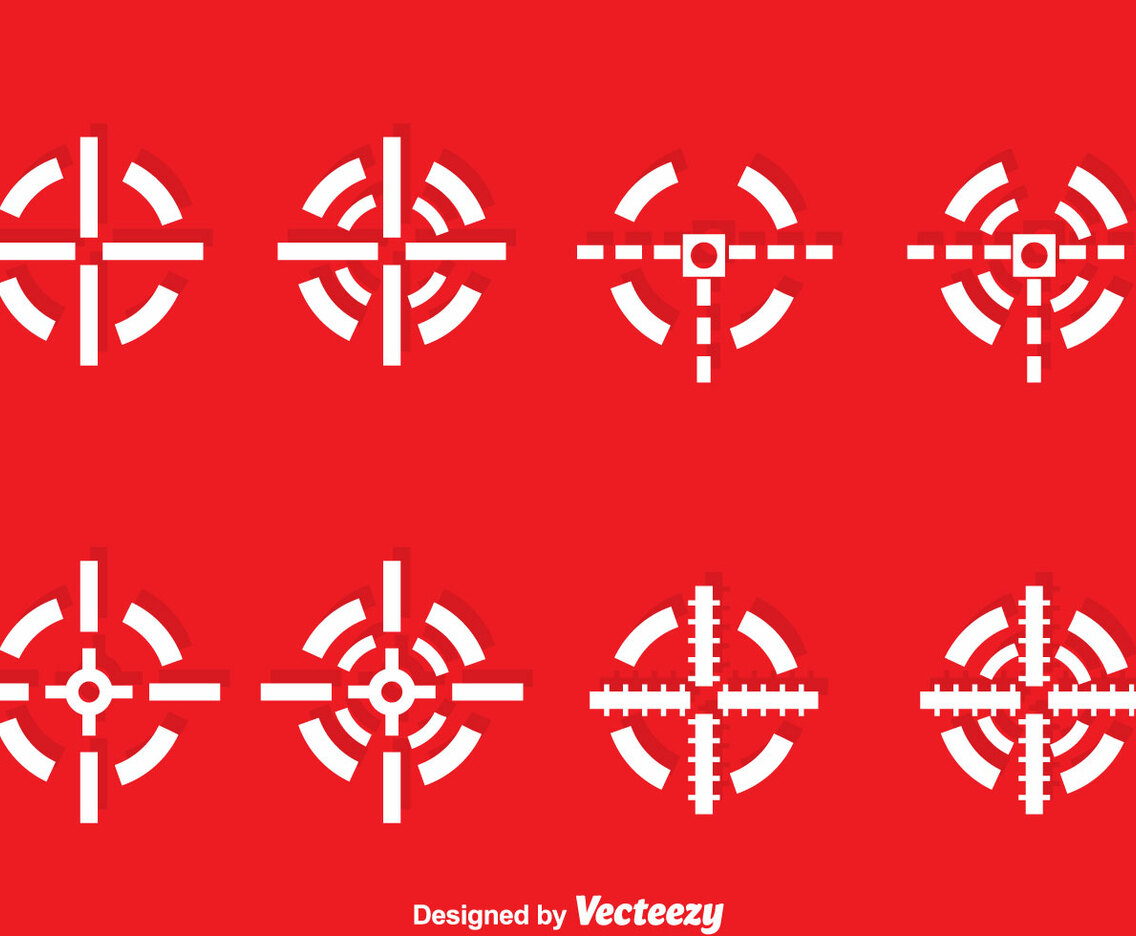 White Laser Tag Vector Set