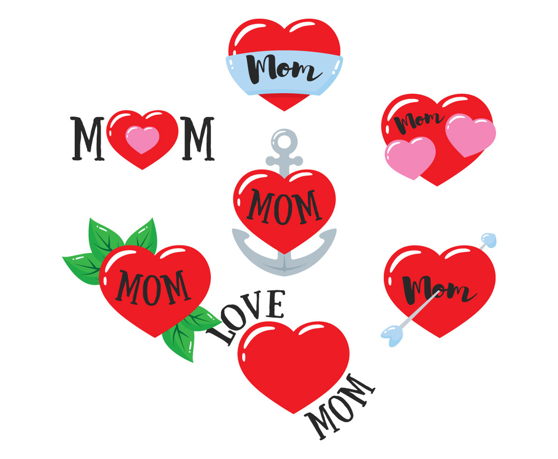 Mom Tattoo Vector