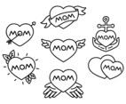 Mom Tattoo Illustration