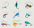 Colorful Fishing Lure Vector Pack