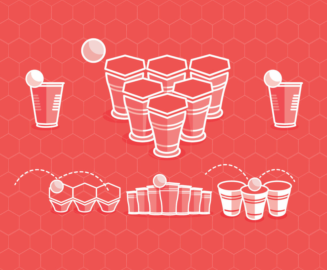 Beer Pong Vector