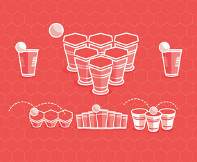 Beer Pong Vector