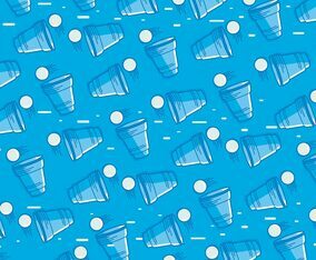 Beer Pong Pattern Vector