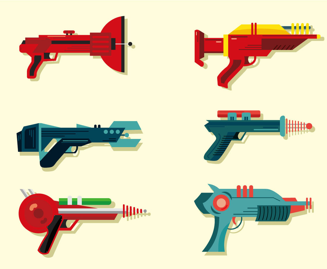 Laser Gun Vector Pack
