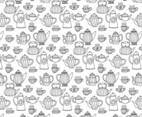 Tea Pots Seamless Pattern
