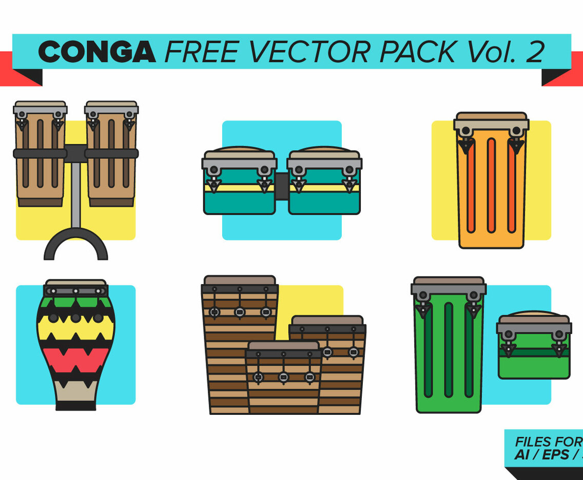 Conga Free Vector Pack Vol. 2