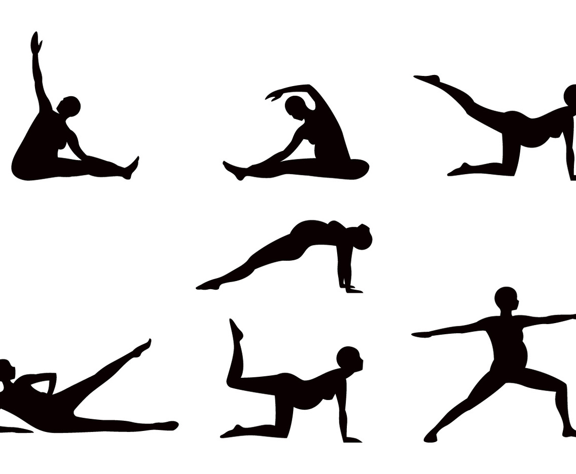 Pregnancy Yoga Sillhouette