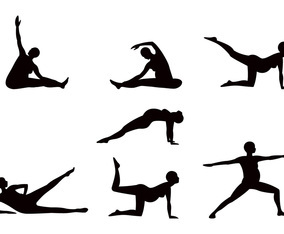 Pregnancy Yoga Sillhouette