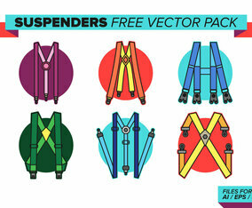 Suspenders Free Vector Pack