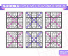Sudoku Free Vector Pack Vol. 8