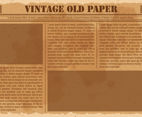 Old Vintage Newspaper