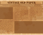Old Vintage Newspaper