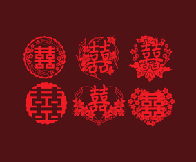 Double Happines Vector