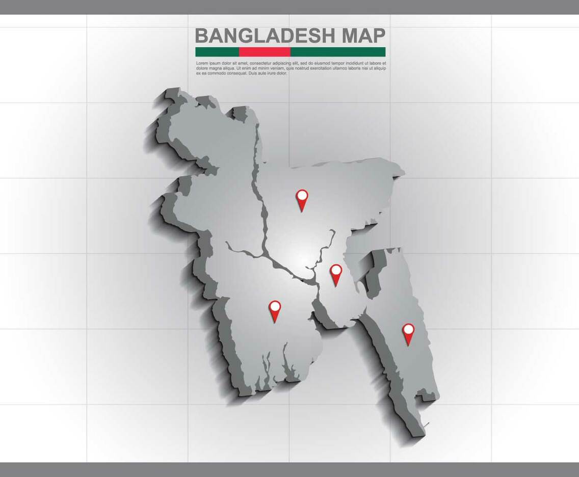Free Bangladesh Map Illustration