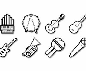 Free Music Instrument Icon Vector