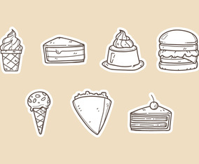 Dessert Vector Illustrations