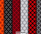 Vector Maltese Crosses Seamless Patterns