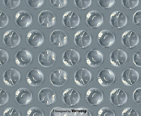 Bubble Wrap Seamless Pattern Vector Background