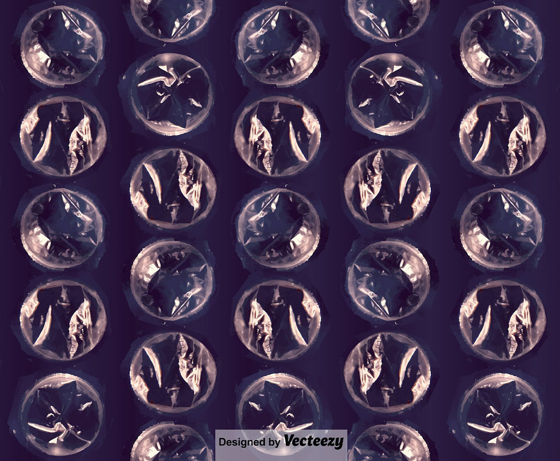Bubble Wrap Seamless Pattern Vector Background