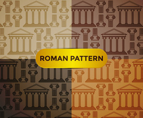 Roman Pillar Pattern Vector