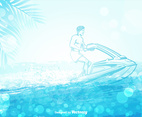 Jet Ski Vector Illustration