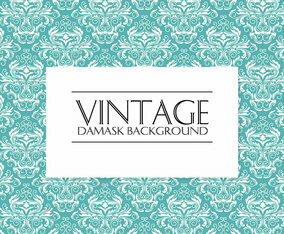Vintage Damask Pattern Background