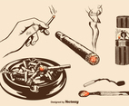 Free Burning Smokables Vector Set