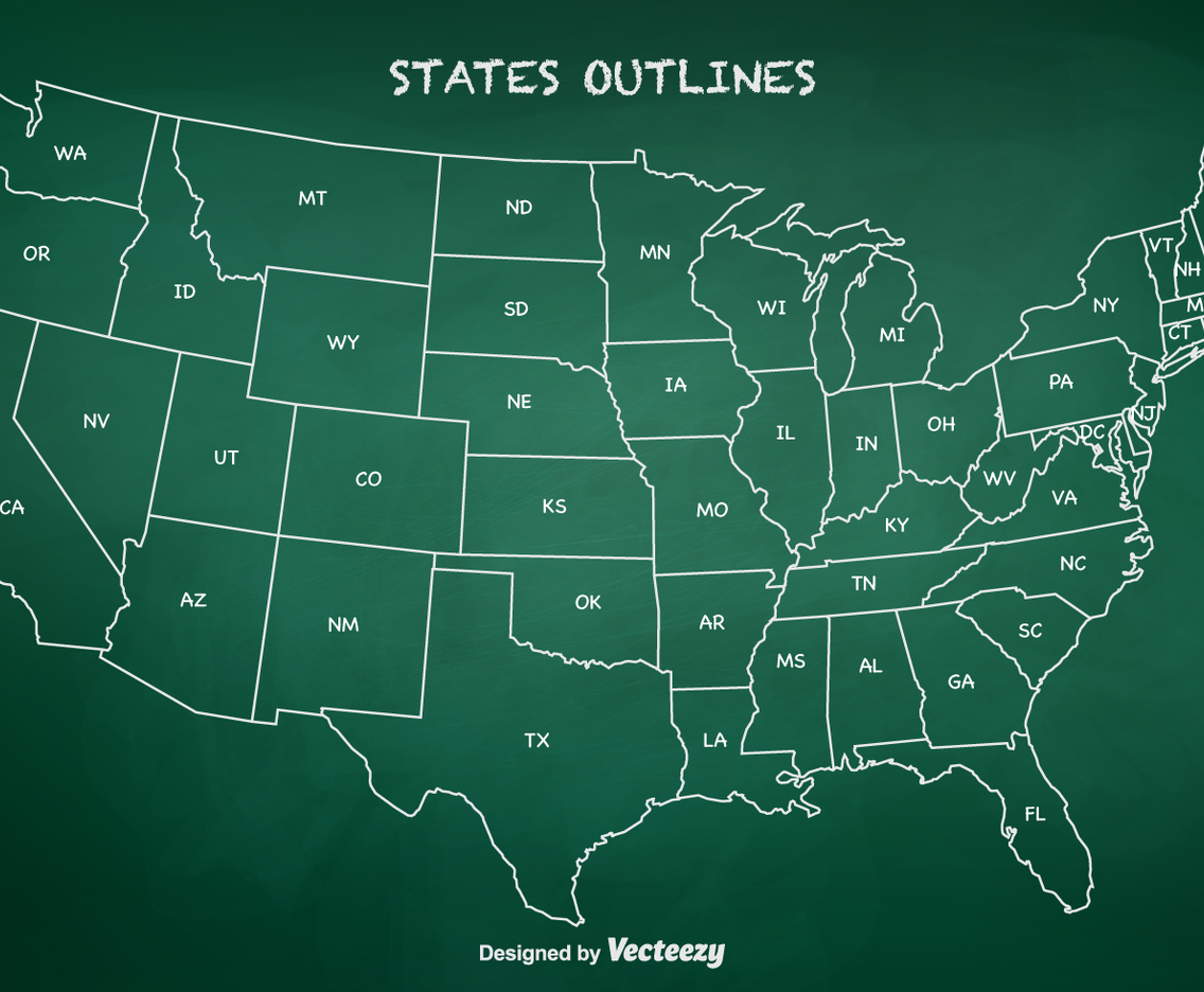 Free State Outlines Vector