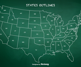 Free State Outlines Vector