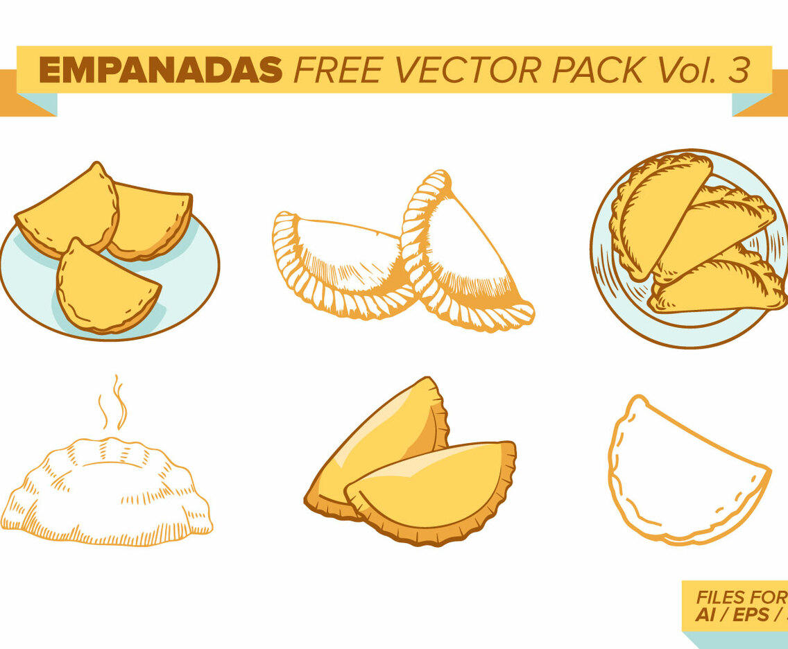 Empanadas Free Vector Pack Vol. 3