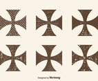 Free Grunge Maltese Cross Vector Set