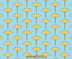 Free Vector Ginko Pattern