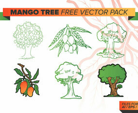 Mango Tree Free Vector Pack