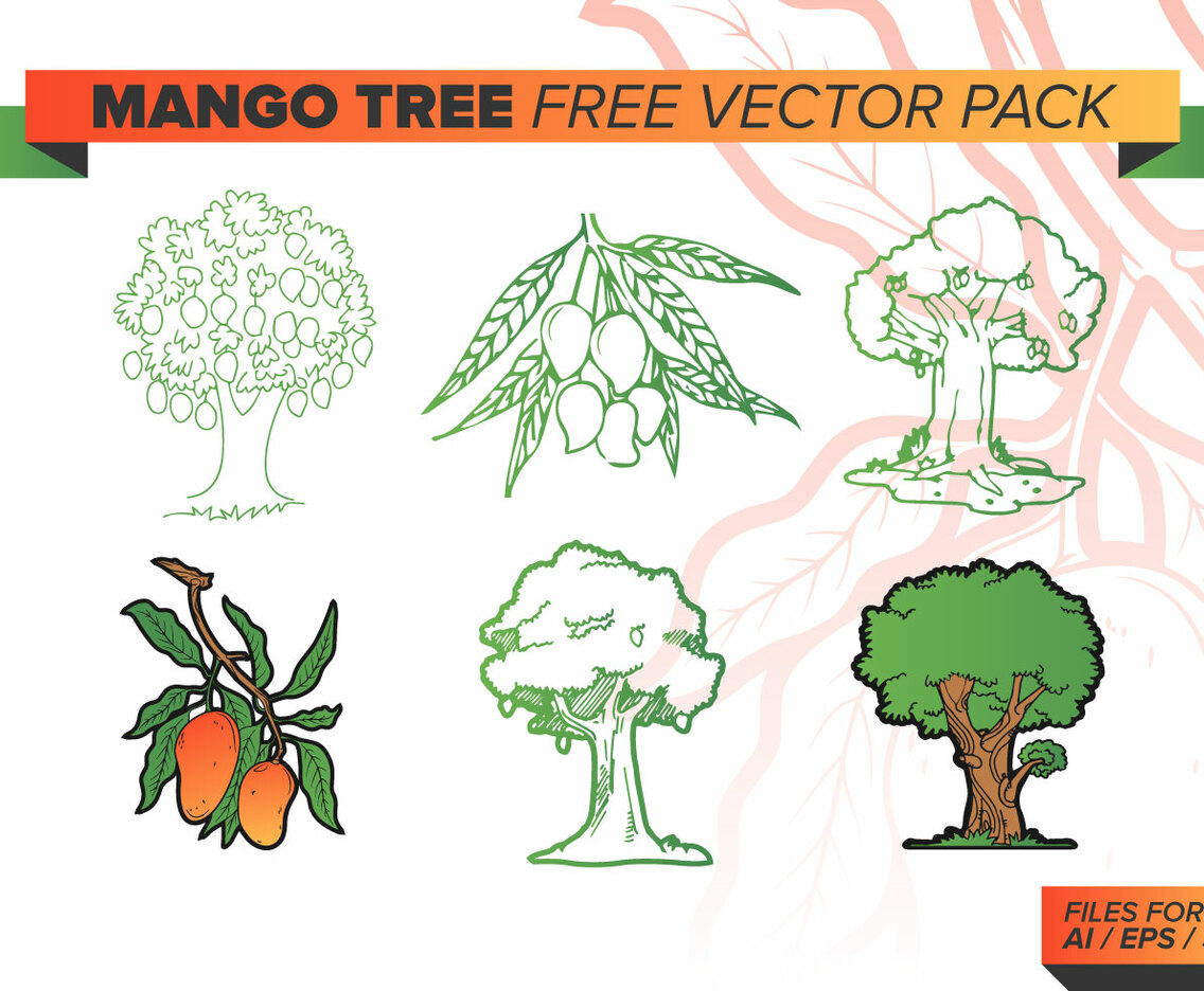 Mango Tree Free Vector Pack