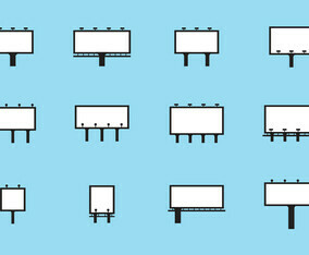 Blank Billboard Vector